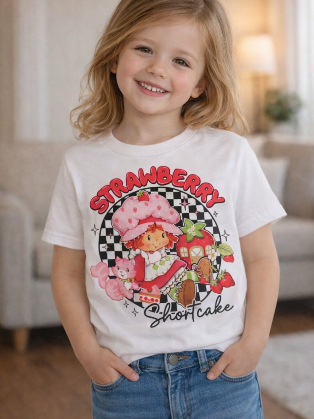 Berry Sweet Nostalgia Tee | Youth XL | Strawberry Shortcake DTF Shirt